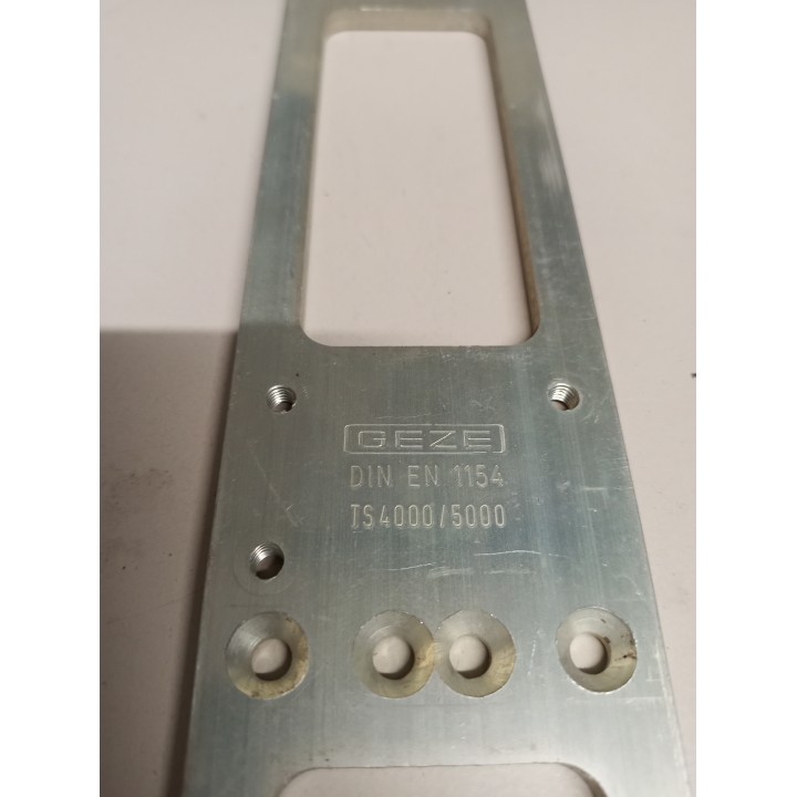 GEZE Montageplatte TS 4000 / TS 5000 silber