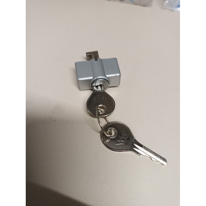 Schüco 243193 Drehsperre silber B-ware