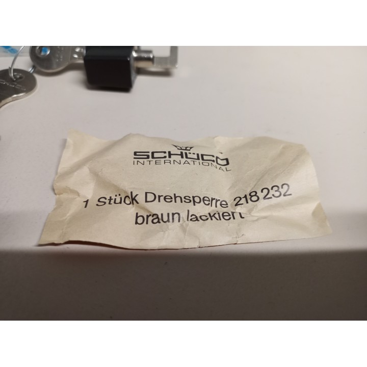 Schüco 218232 Drehsperre braun