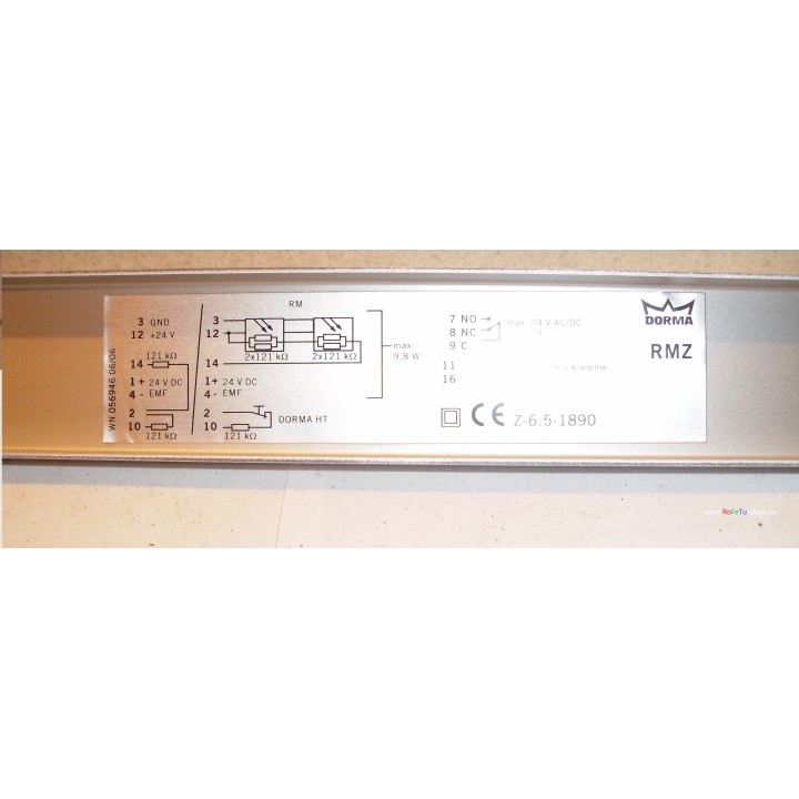 DORMA Rauchmeldezentrale RMZ silber 64800001
