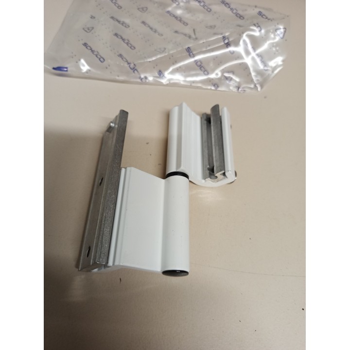 Schüco 243441Drehband 90kg weiß links