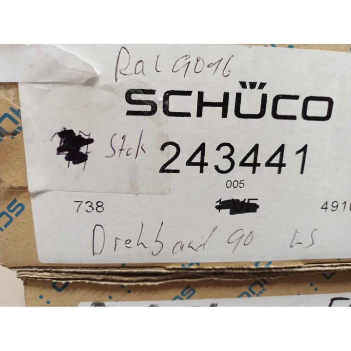 Schüco 243441Drehband 90kg weiß links