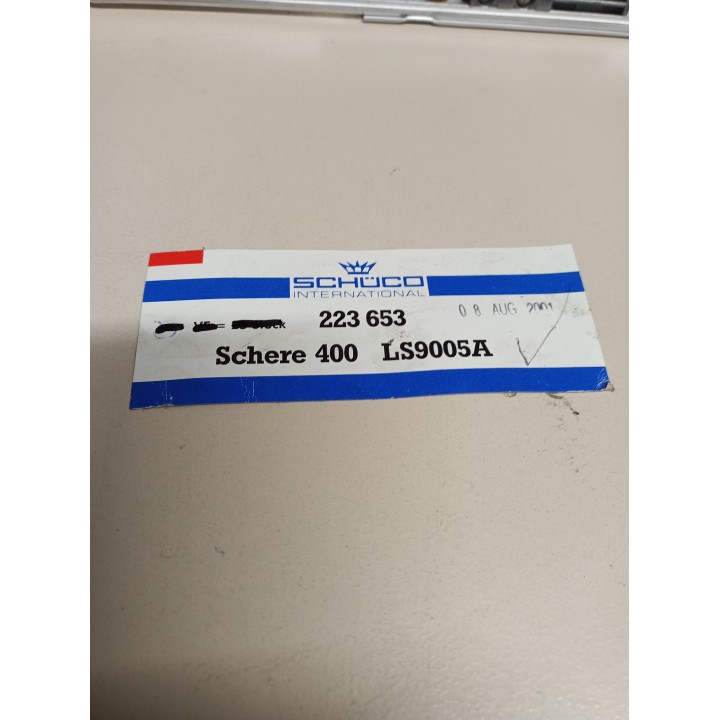 Schüco 223653 Schere 400 DIN links schwarz