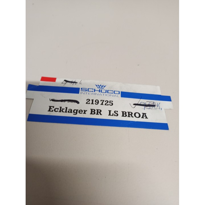 Schüco 219845 Ecklager dunkelbraun DIN links