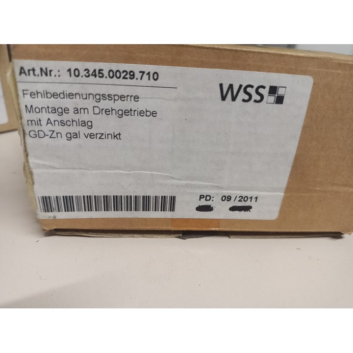 WSS 103450029710 Fehlbediensperre