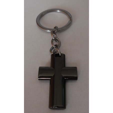 Schlüsselanhänger Kreuz matt