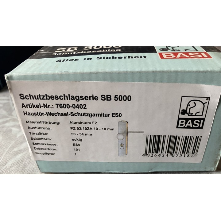 Basi SB 5000 Schutzbeschlag Aluminium F2