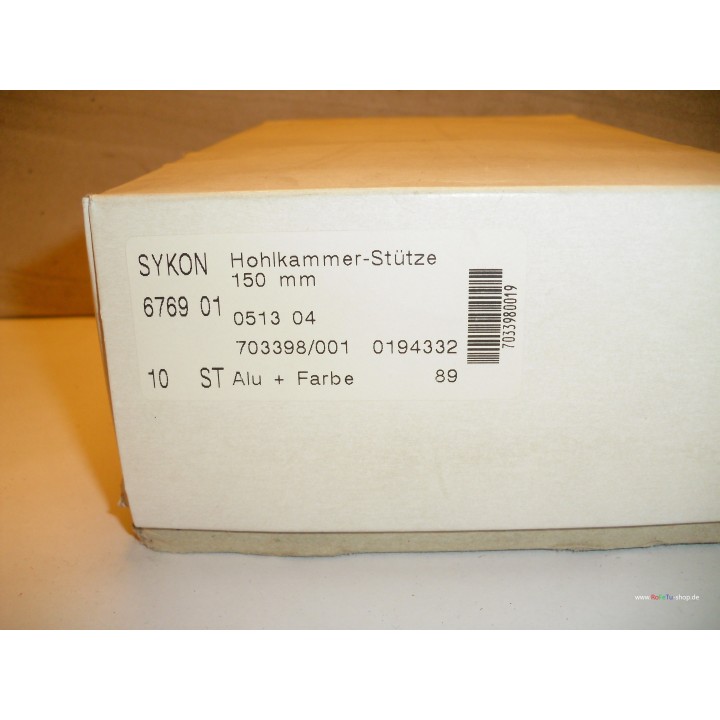 Sykon 0513 04 Hohlkammerstütze weiß 150mm