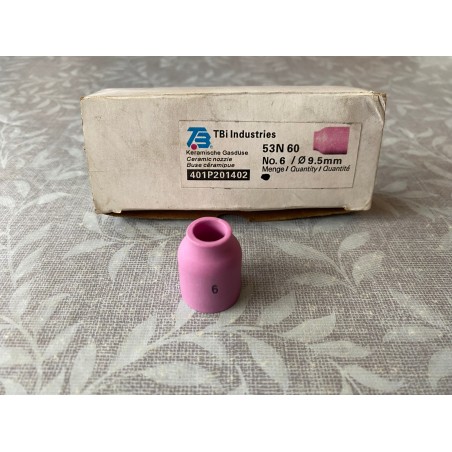 TBi industries Keramische Gasdüse No. 6  9,5mm