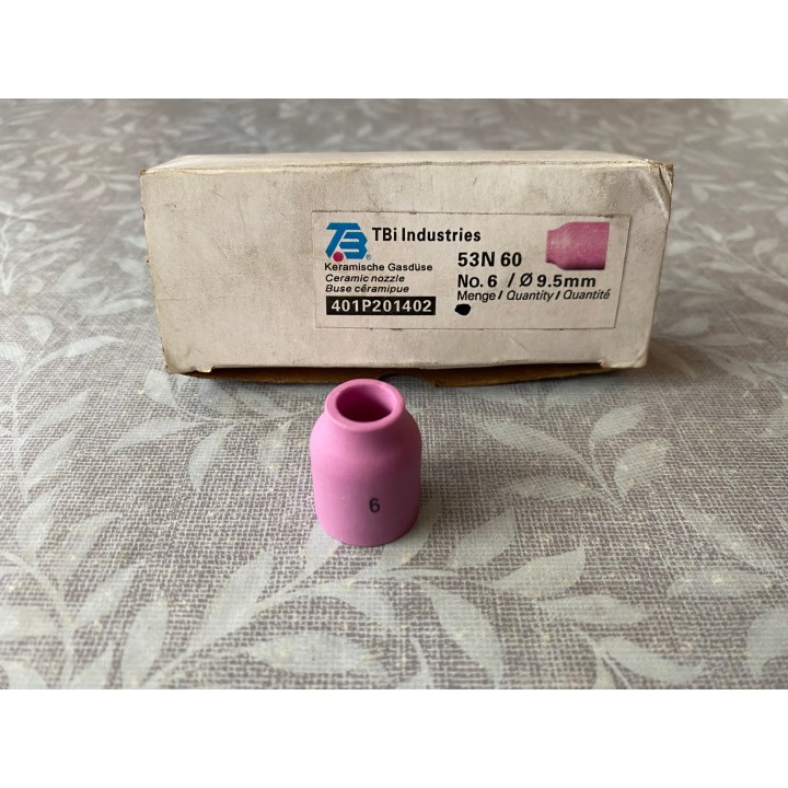 TBi industries Keramische Gasdüse No. 6  9,5mm