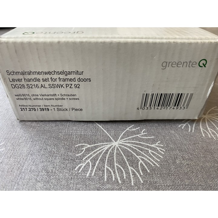 Greenteq Schmalrahmen Garnitur weiß