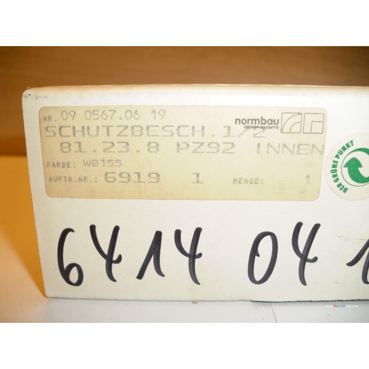 Sykon 6414  / Normbau Schutzbeschlag Innen weiß
