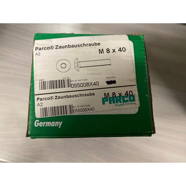 Nögel Zaunbauschraube M8 X 40 A2   10 Stück