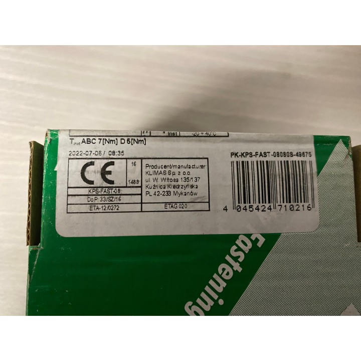 Nögel Universalrahmendübel 8 X 80vz  114 Stück