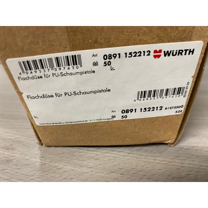 Würth 0891 152212 Flachdüse für Pu-Schaum. 5 Stück