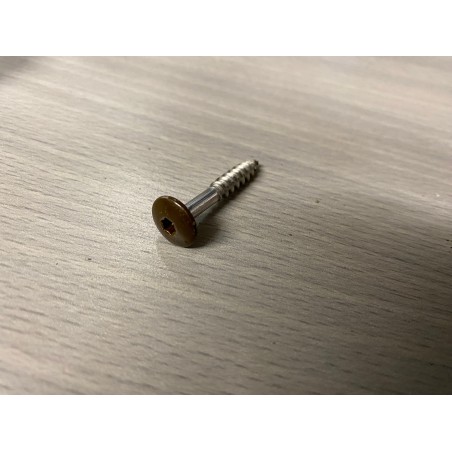Fassadenschraube braun RAL 8014  5,5 X 35  A4  76 Stück