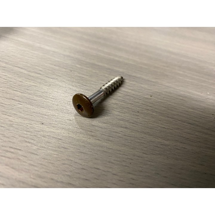 Fassadenschraube braun RAL 8014  5,5 X 35  A4  76 Stück