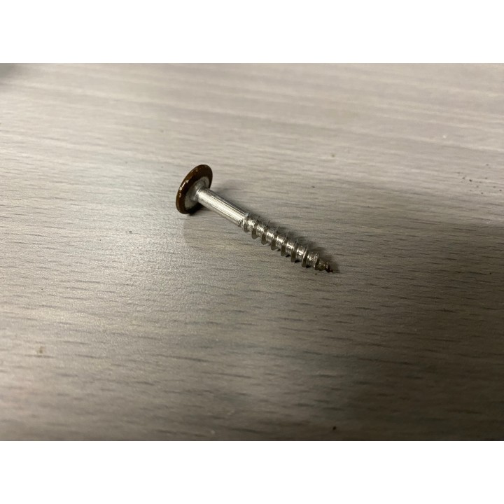 Fassadenschraube braun RAL 8014  5,5 X 35  A4  76 Stück
