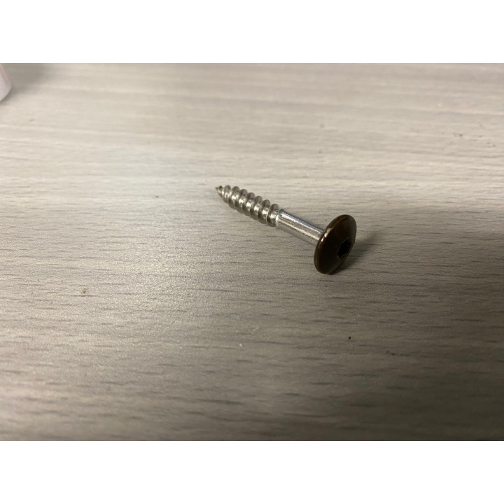 Fassadenschraube braun RAL 8014  5,5 X 35  A4  76 Stück