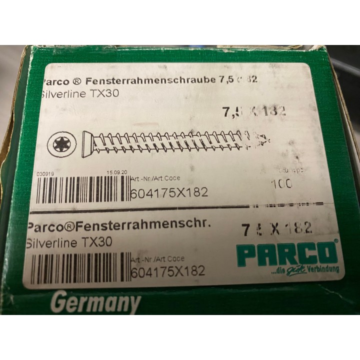 Nögel Fensterrahmenschraube 7,5 X 182   10Stück