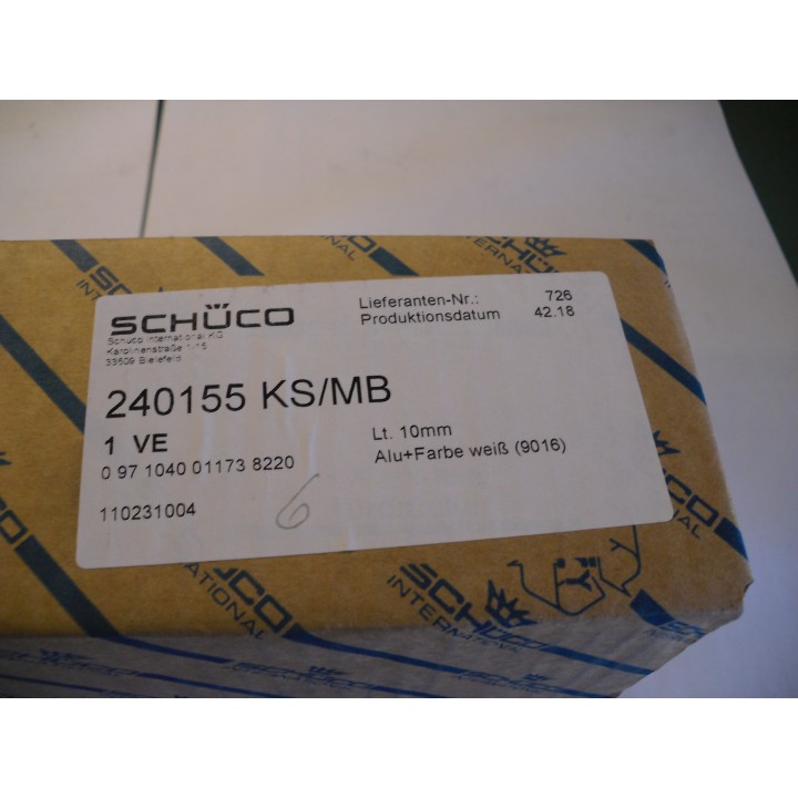 Schüco Türdrücker 10mm 240155 weiß