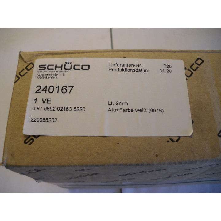 Schüco Türdrücker 9mm 240167 weiß