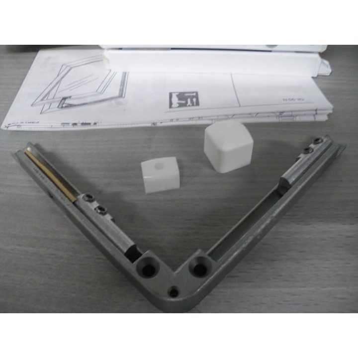 GEZE OL90 030615 Handhebel und Eckumlenckung weiß
