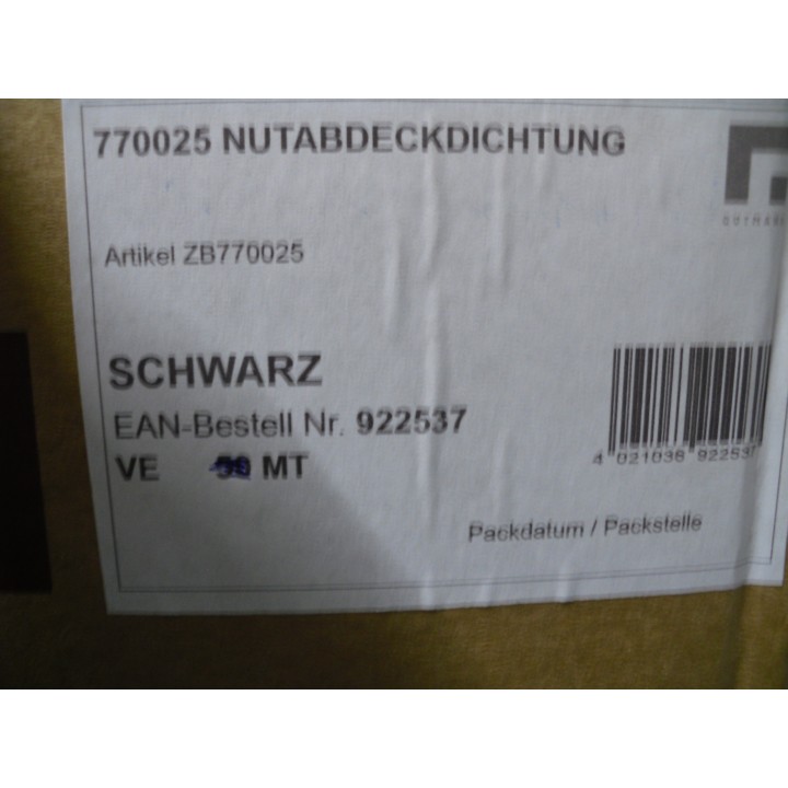 Gutmann 770025 Nutabdeckdichtung 1Meter