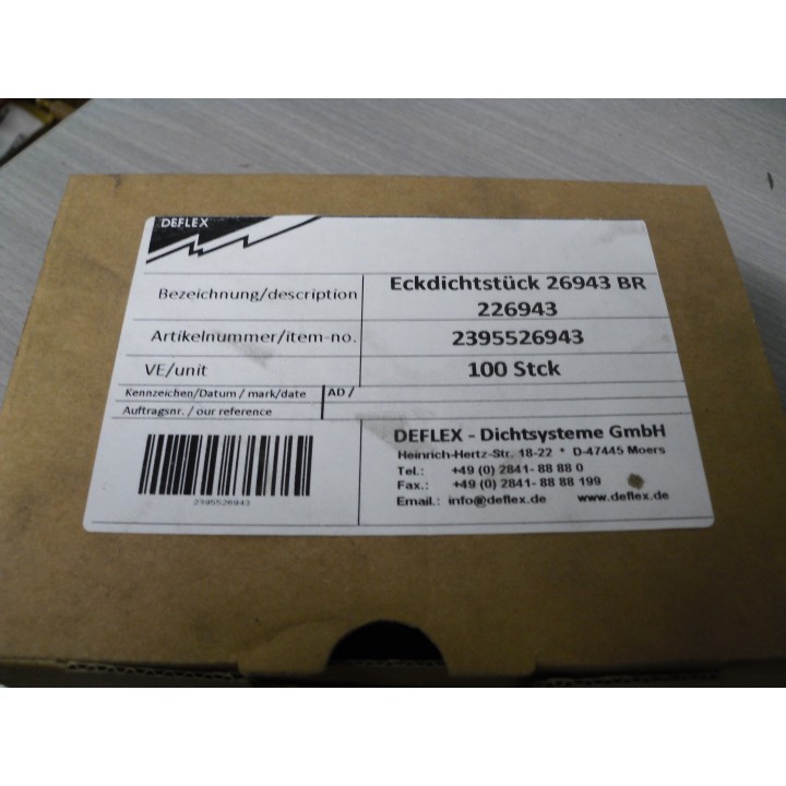 Deflex 2395526943 alternativ zu 226943 Eckdichtstück