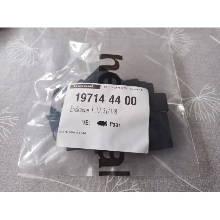 Heroal 19714 44 00 Endkappen Set schwarz