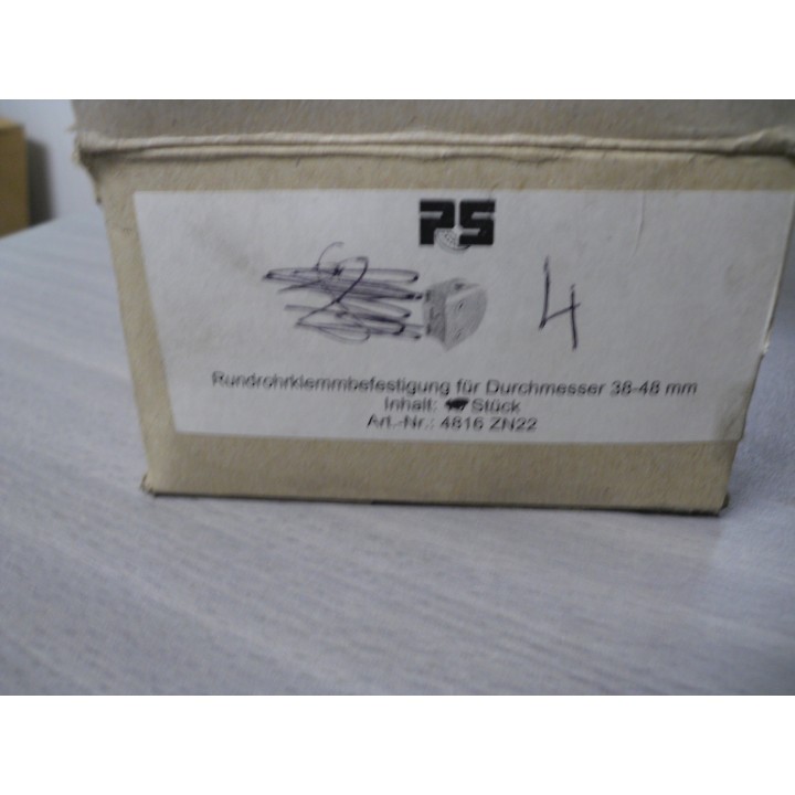 PS 4816 ZN22 Glashalter / Rundrohrklemmbefestigung für 38-48mm