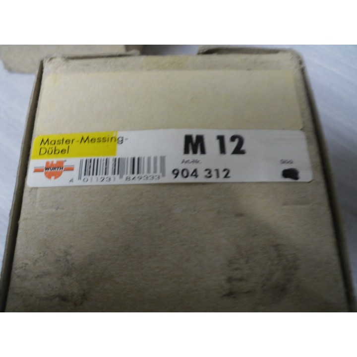Würth 904312 M12 Messing Dübel  1 Stück