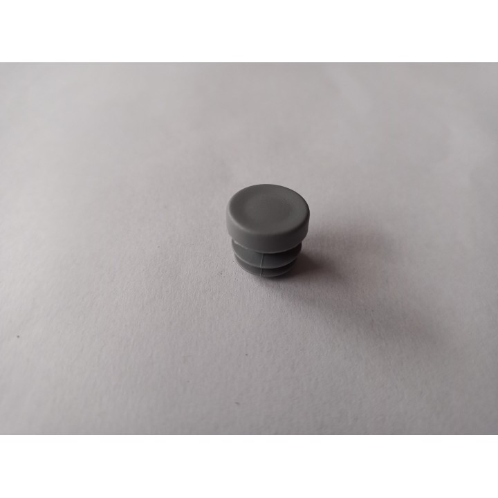 Würth 0590815 Kunststoff-Endkappen für Rohre Grau 5 Stück