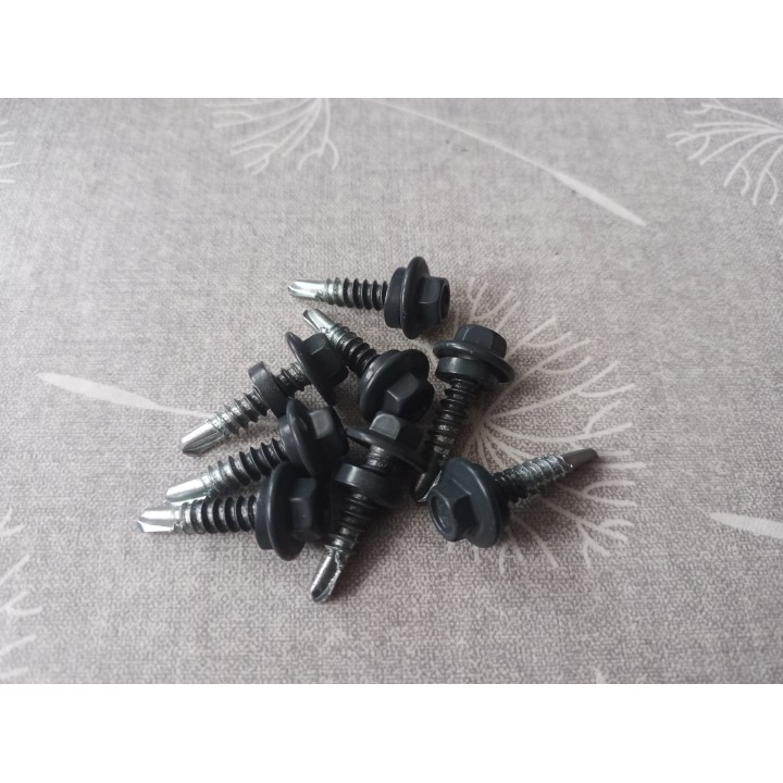 Aluxe Schrauben Veranda / Schutting Farbe 7016 mat