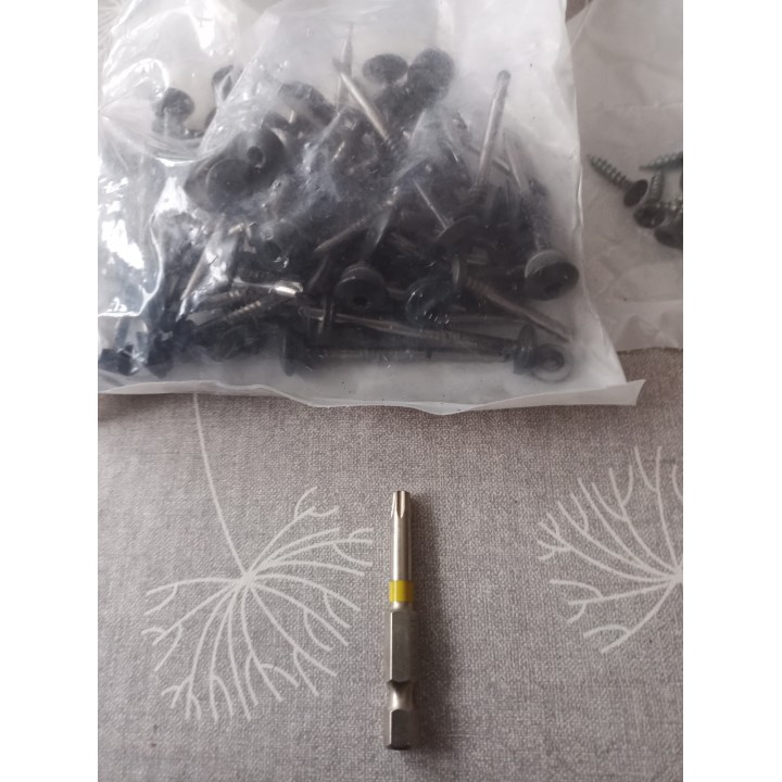 Aluxe Schrauben Veranda Pand Farbe 7016 mat