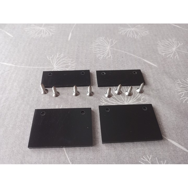TS Aluminium Set Endstück Führungsschiene 3-läufig 1300256PS