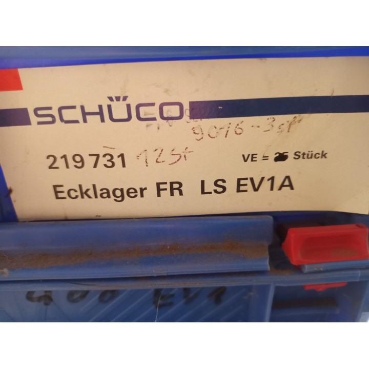 Schüco 233685 Ecklager DIN links silber