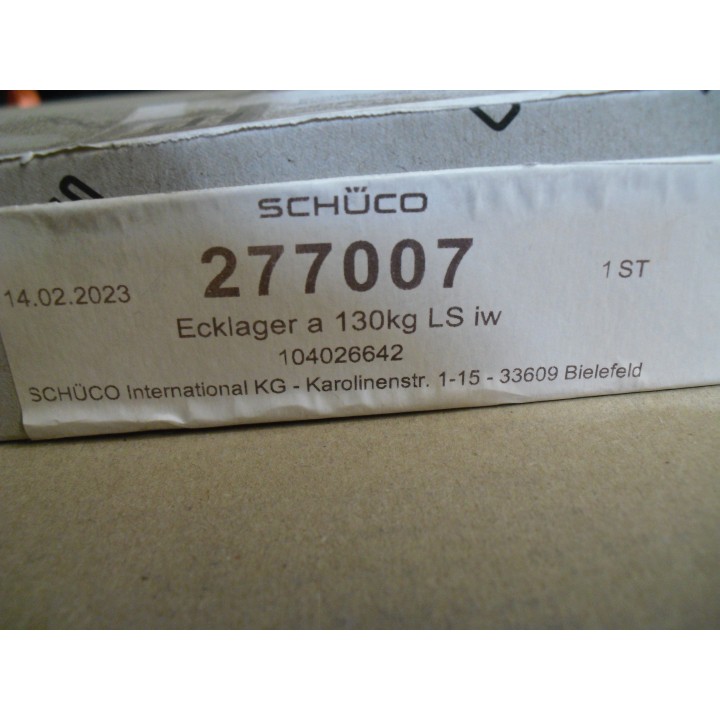 Schüco 277007 Ecklager AvanTec 130Kg DIN links