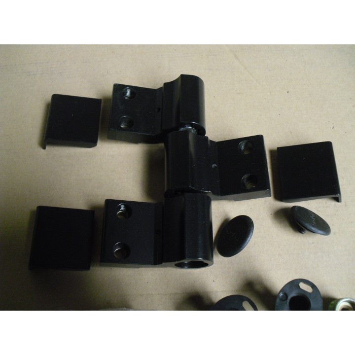 Schüco 239040 Türband 3teilig RAL 9005 / schwarz