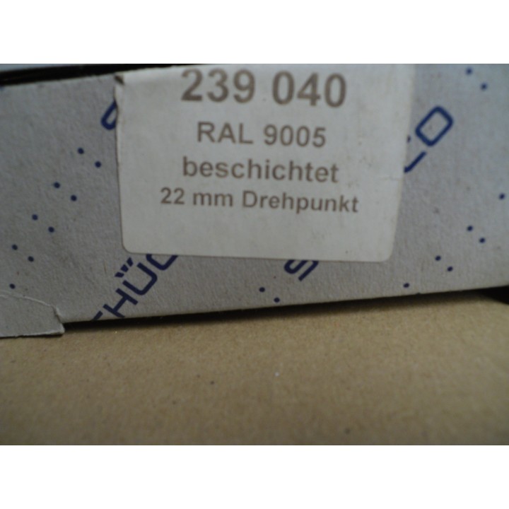 Schüco 239040 Türband 3teilig RAL 9005 / schwarz