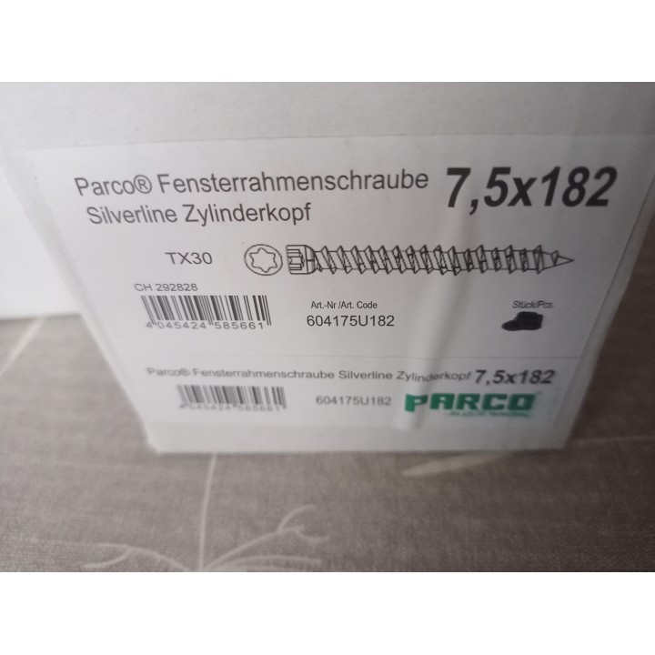 Nögel Fensterrahmenschraube 7,5 X 182   10 Stück