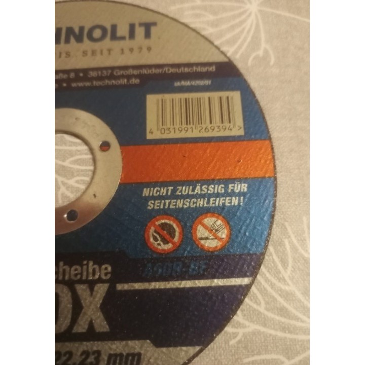 Technolit Trennscheibe 125mm X 1,0mm Edelstahl