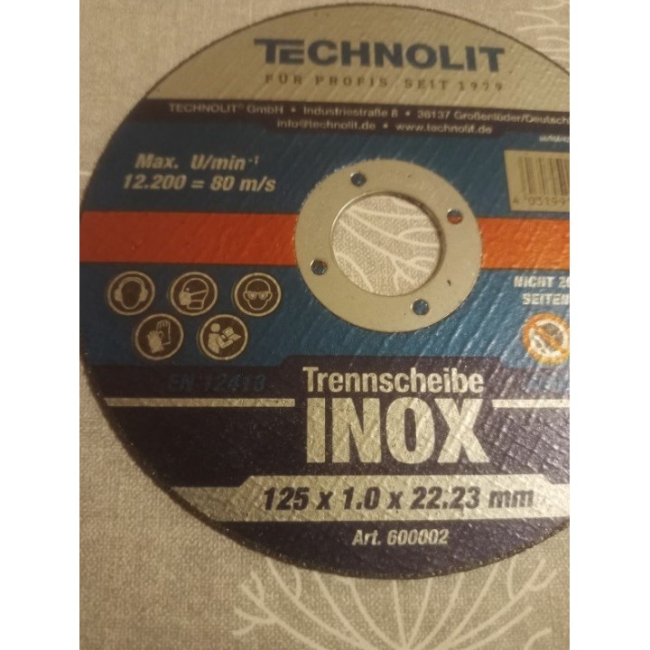 Technolit Trennscheibe 125mm X 1,0mm Edelstahl