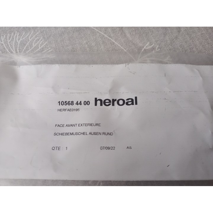 Heroal 10568 44 00 Schiebemuschel außen Rund schwarz