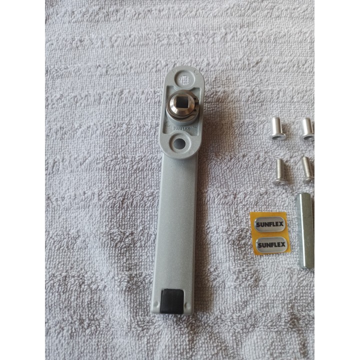 Sunflex Griff flach / Klappgriff silber 707708 mit Zubehör