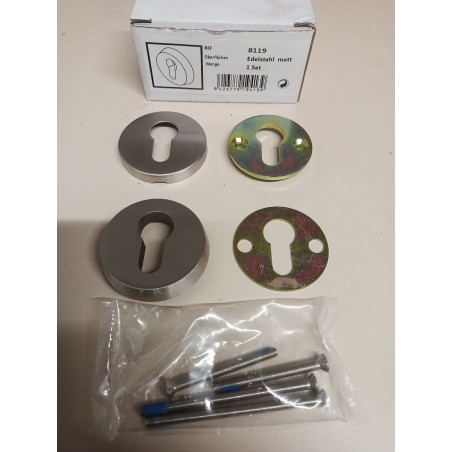 REF 8119 Schutzrosetten Paar Edelstahl PZ
