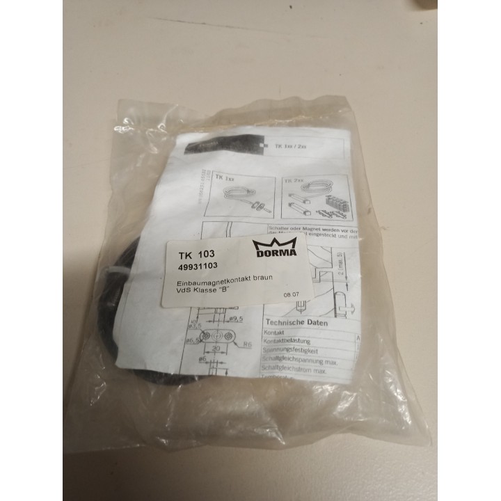 Dorma Einbaumagnetkontakt 49931103 braun