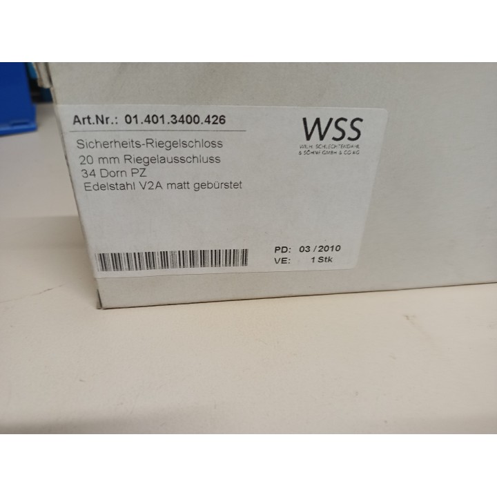 WSS Sicherheits - Riegelschloss 014013400426
