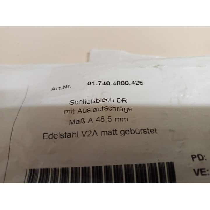 WSS Schließblech 017404800426 mit Auslaufschräge DIN rechts
