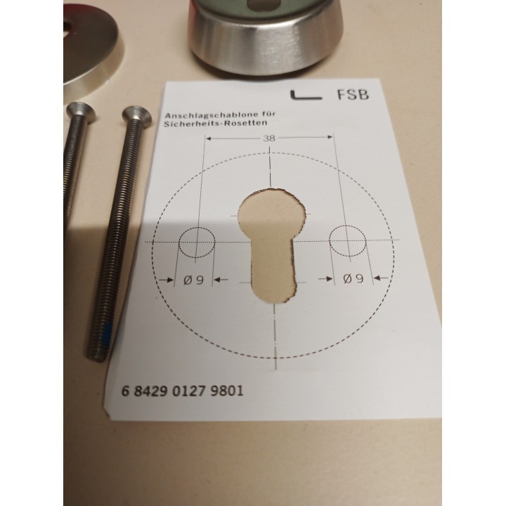 FSB Schtzrosettenpaar Edelstahl